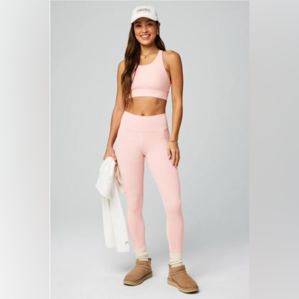 NWT- Fabletics PureLuxe HW Pocket Full length Legging-CHAMPAGNE BLUSH (27”)